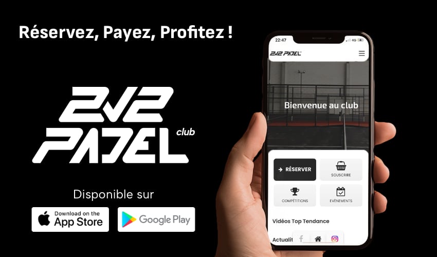 Application 2V2 Padel Club